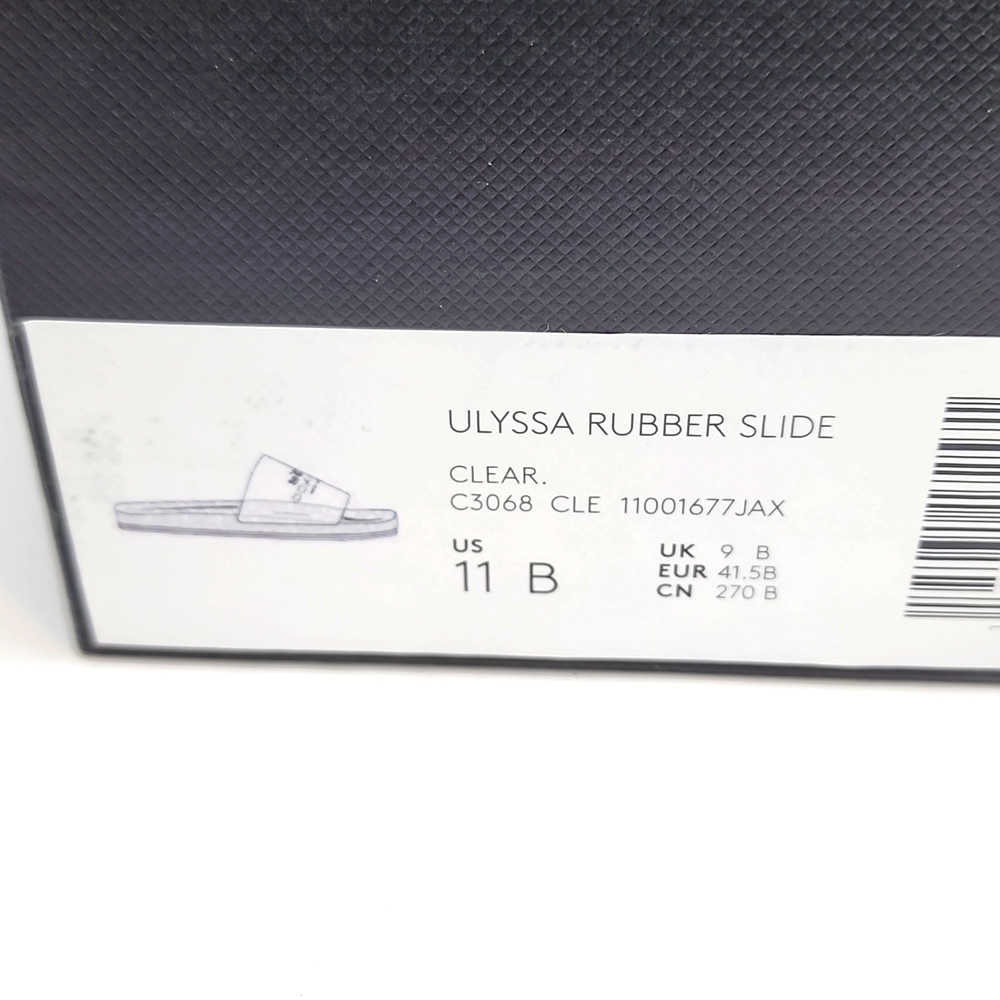 COACH ULYSSA RUBBER SLIDE/SHOES, THE SIZE 11B, THE COLOR IS "CLEAR", 100% RUBBER - Picture 13 of 13